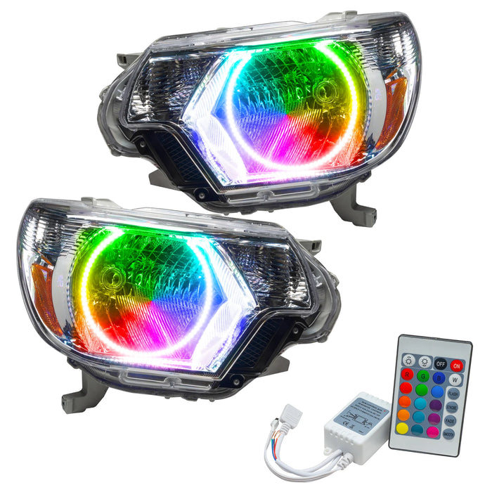 Oracle Lighting Pre-Assembled Halo Headlights - Chrome For Tacoma (2012-2015)