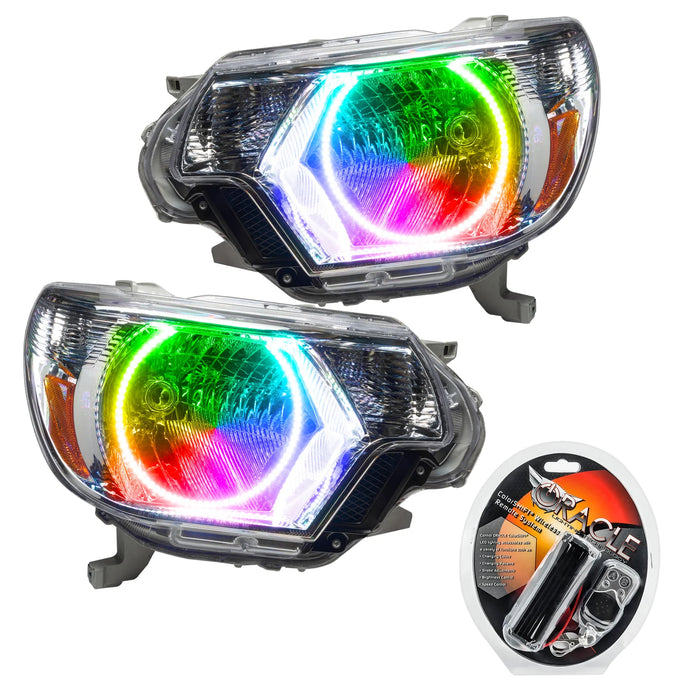 Oracle Lighting Pre-Assembled Halo Headlights - Chrome For Tacoma (2012-2015)