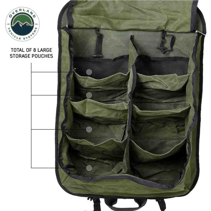 Overland Vehicle Systems Camping Gear Waxed Canvas Storage Bag