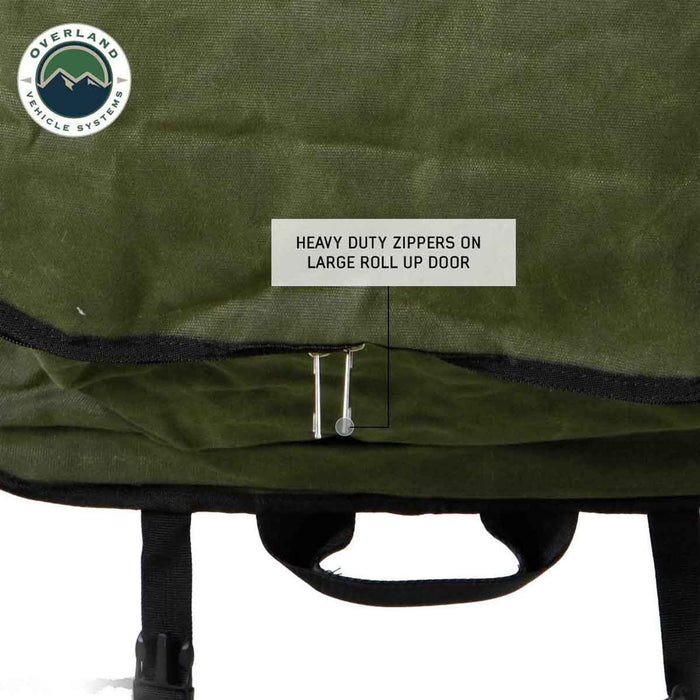 Overland Vehicle Systems Camping Gear Waxed Canvas Storage Bag