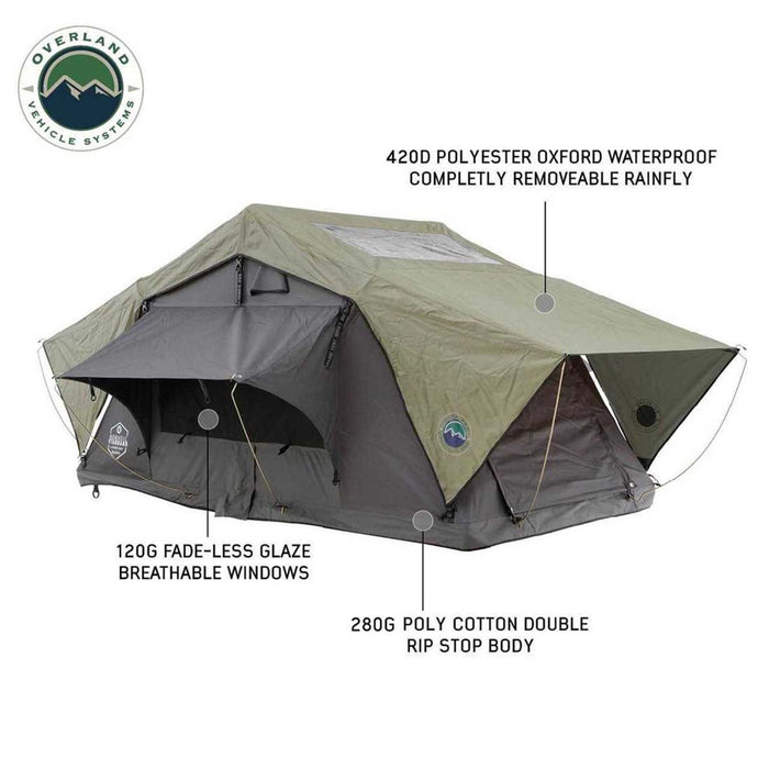 Overland Vehicle Systems HD Nomadic 2 Standard Soft Shell Roof Top Tent