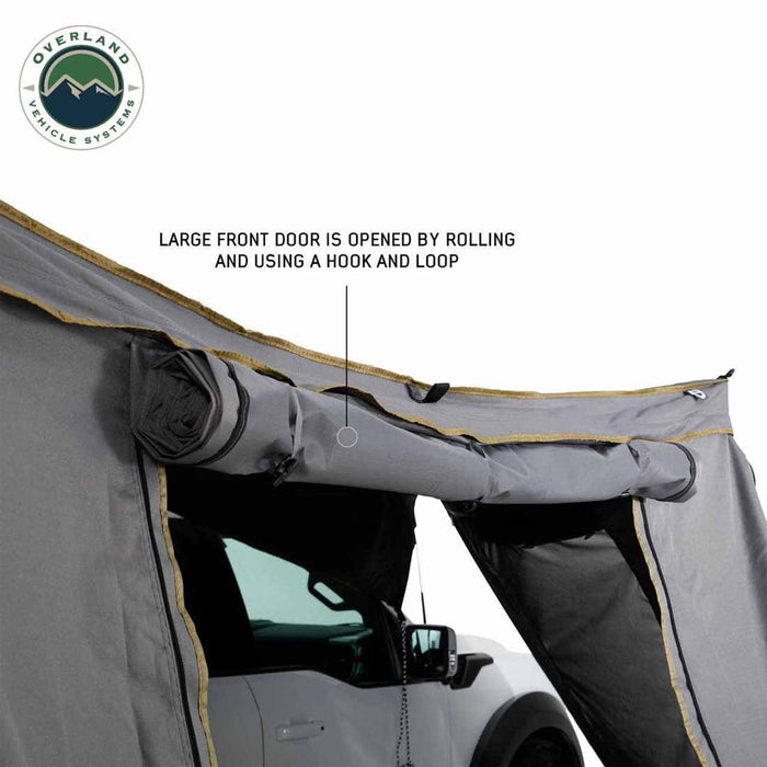 Overland Vehicle Systems HD Nomadic 270 Degree Awning Wall 1 With Door & Window