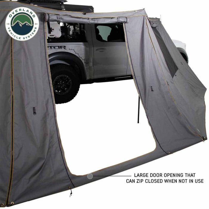 Overland Vehicle Systems HD Nomadic 270 Degree Awning Wall 1 With Door & Window