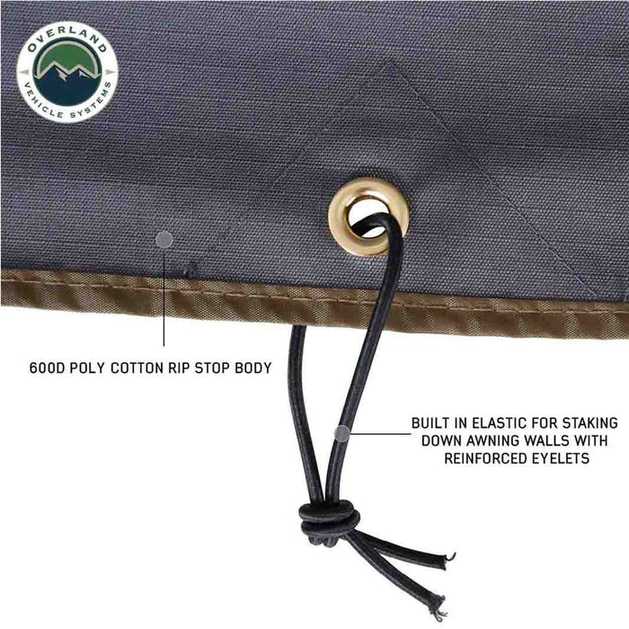 Overland Vehicle Systems HD Nomadic 270 Degree Awning Wall With Window