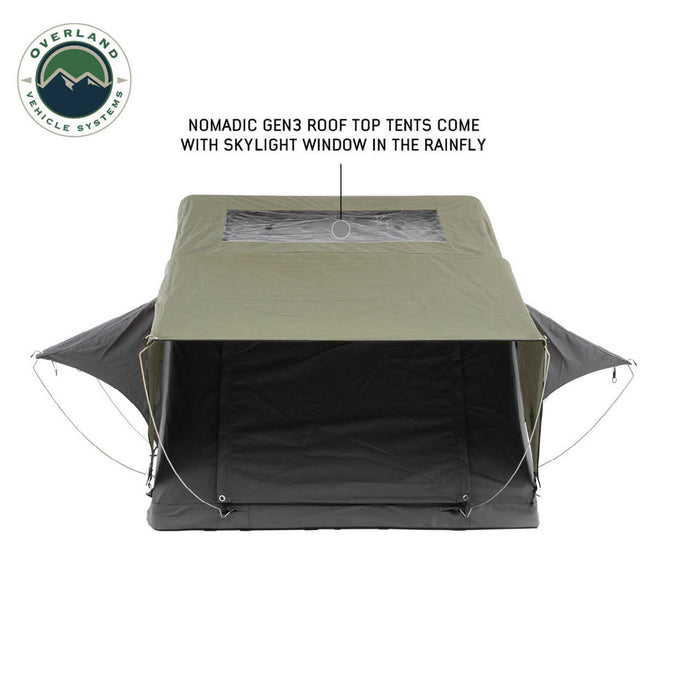 Overland Vehicle Systems HD Nomadic 3 Extended Soft Shell Roof Top Tent