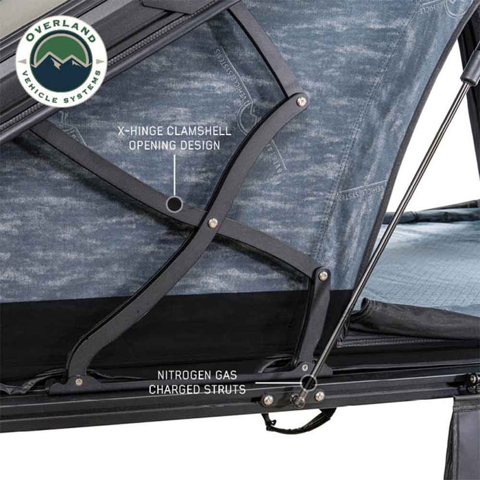 Overland Vehicle Systems XD Lhotse Clam Shell Aluminum Hard Shell Roof Top Tent