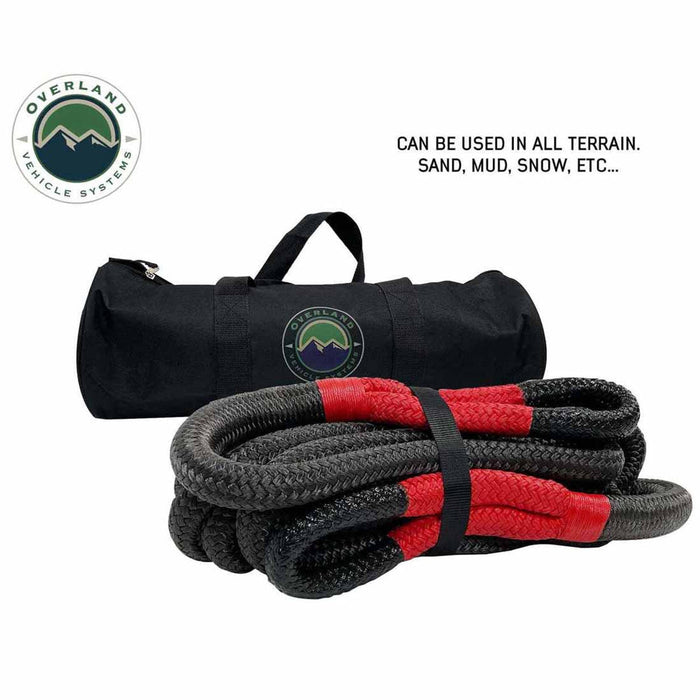 Flying W System Rope Overland Vehicle Systems Brute Kinetic Recovery Rope w/ Storage Bag ...