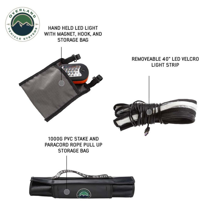 Overland Vehicle Systems HD Nomadic 4 Extended Soft Shell Roof Top Tent