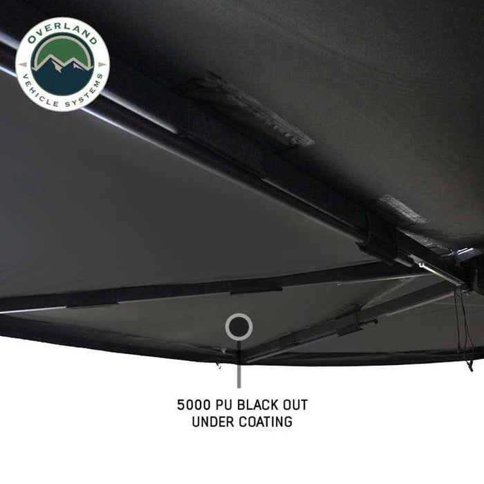 Overland Vehicle Systems XD Nomadic Black Out 270 Degree Awning w/ Lights