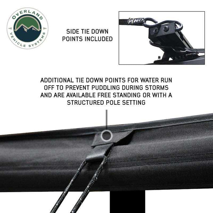 Overland Vehicle Systems XD Nomadic Black Out 270 Degree Awning w/ Lights