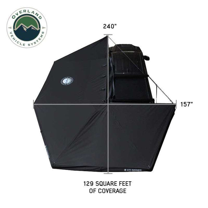 Overland Vehicle Systems XD Nomadic Black Out 270 Degree Awning w/ Lights