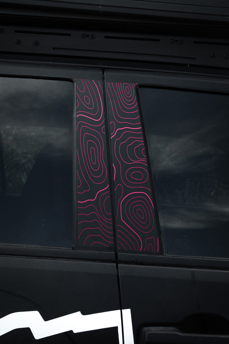 Vinyl Garage Topo B Pillar Decals For Tacoma (2024-Current)