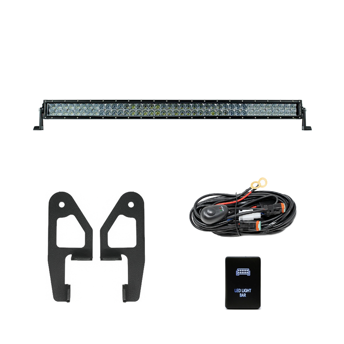 Cali Raised Premium Roof Rack Front Light Bar Kit For Tacoma (2005-2023)