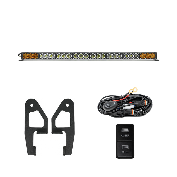 Cali Raised Premium Roof Rack Front Light Bar Kit For Tacoma (2005-2023)