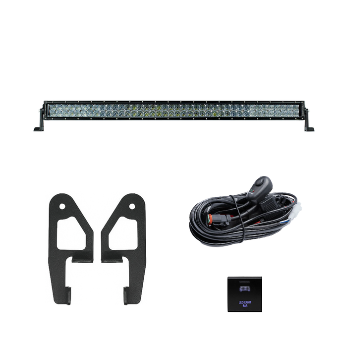 Cali Raised Premium Roof Rack Front Light Bar Kit For Tacoma (2024-Current)