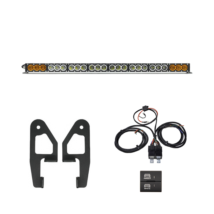 Cali Raised Premium Roof Rack Front Light Bar Kit For Tacoma (2024-Current)
