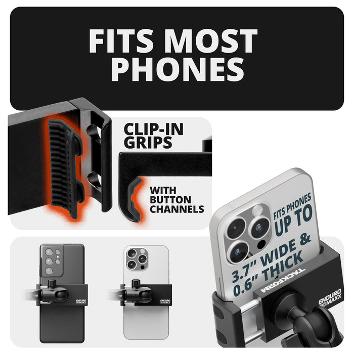 Tackform TRAXX™ - Slim Track Dash Bracket With 20LITE Phone Mount for Tacoma (2016-2023)