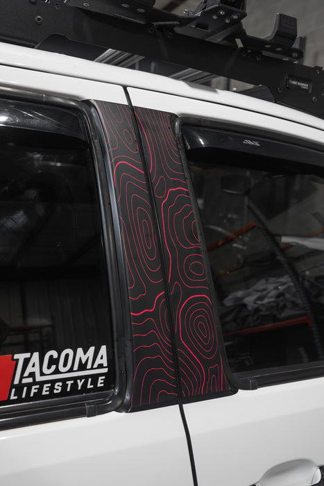 Vinyl Garage Topo B Pillar Decals For Tacoma (2016-2023)
