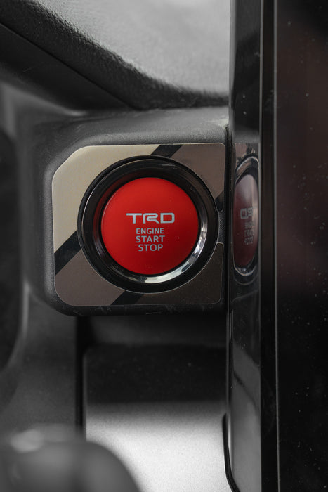 Vinyl Garage Start/Stop Button Overlay For Tacoma (2024-Current)