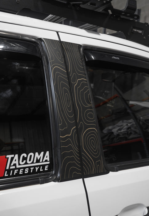 Vinyl Garage Topo B Pillar Decals For Tacoma (2016-2023)
