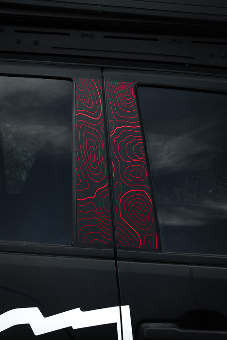 Vinyl Garage Topo B Pillar Decals For Tacoma (2024-Current)