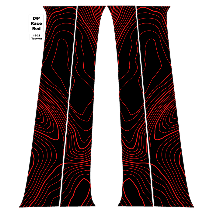 StickerFab Topo B Pillar Overlays for Tacoma (2016-2023)