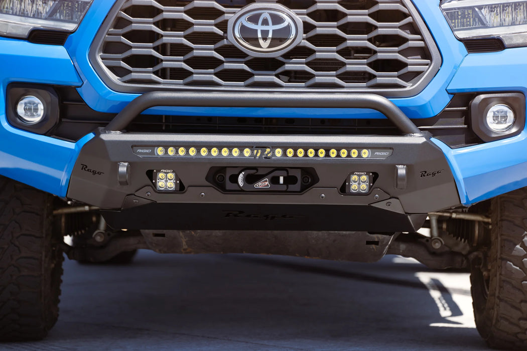 Rago Fabrication Center Mount Winch Front Bumper For Tacoma (2016-2023)