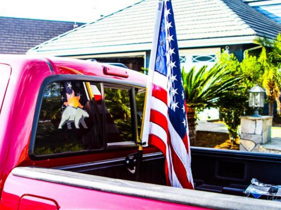 Cali Raised Bed Rail Flag Pole Holder For Tacoma