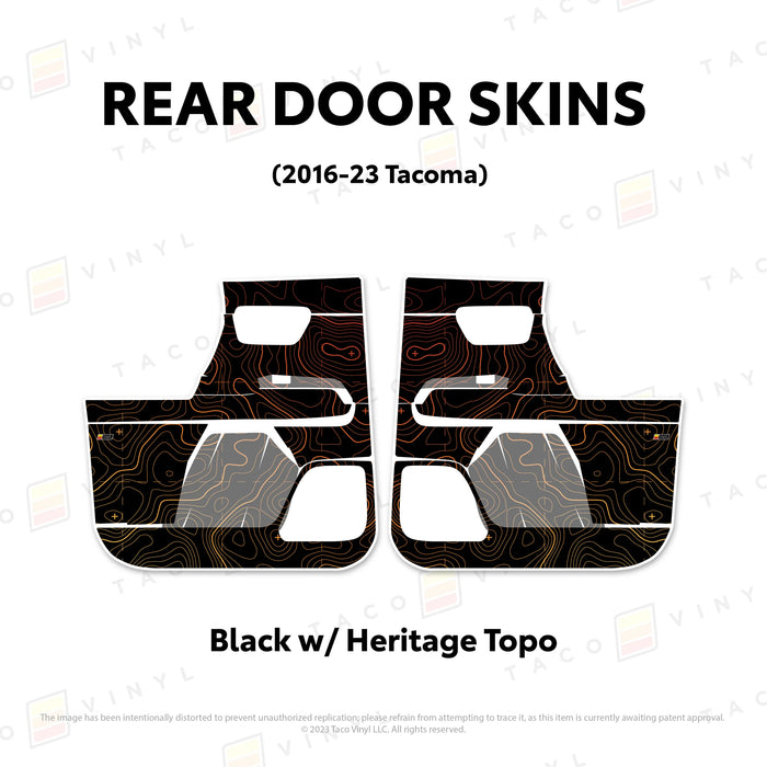 Taco Vinyl Door Skins For Tacoma (2016-2023)