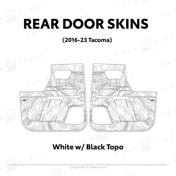 Taco Vinyl Door Skins For Tacoma (2016-2023)