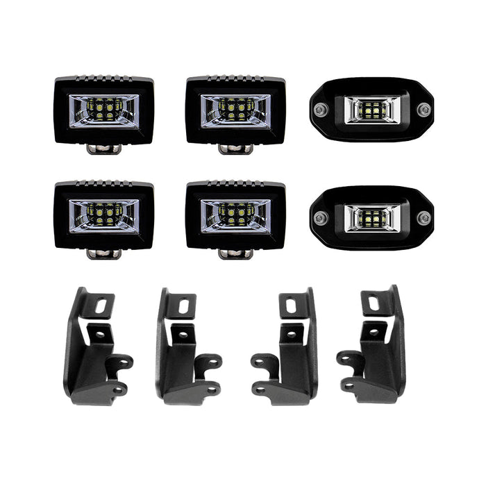 Cali Raised Premium Roof Rack 360 Lighting Kit For Tacoma