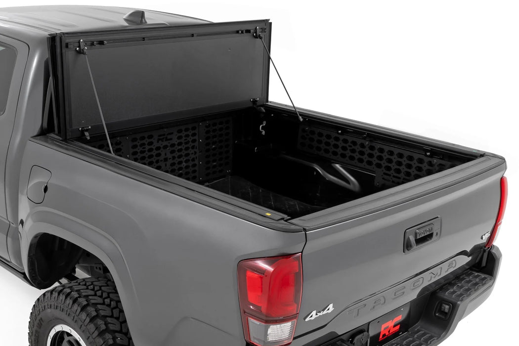 Rough Country Hard Tri-Fold Flip Up Bed Cover for Tacoma (2005-2015)