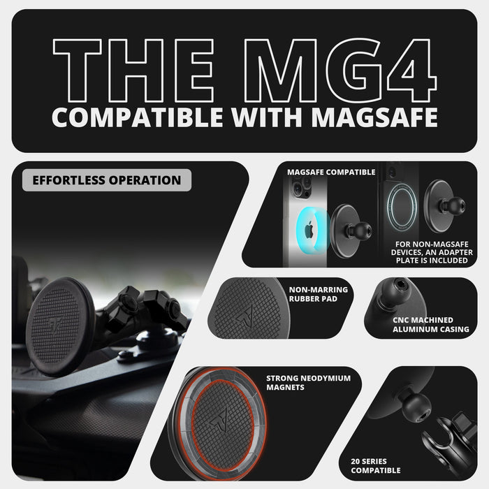 Tackform TRAXX™ - Assault Track Picatinny Dash Bracket With MagSafe Phone Mount for Tacoma (2016-2023)