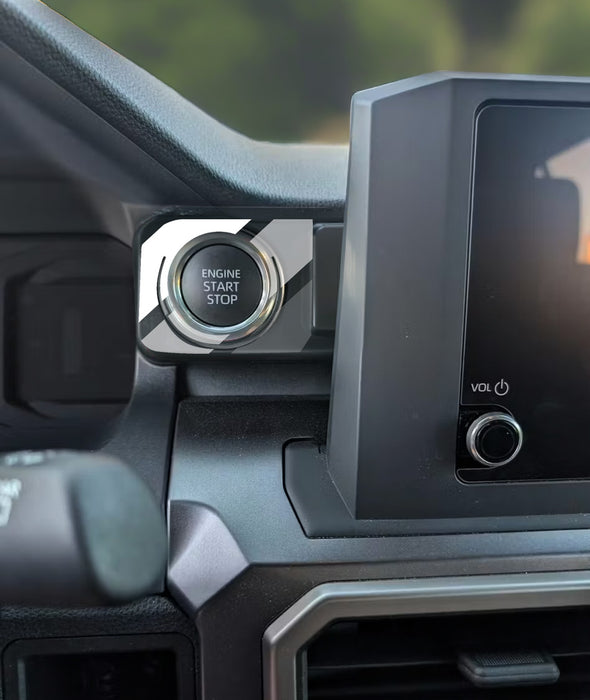 Vinyl Garage Start/Stop Button Overlay For Tacoma (2024-Current)