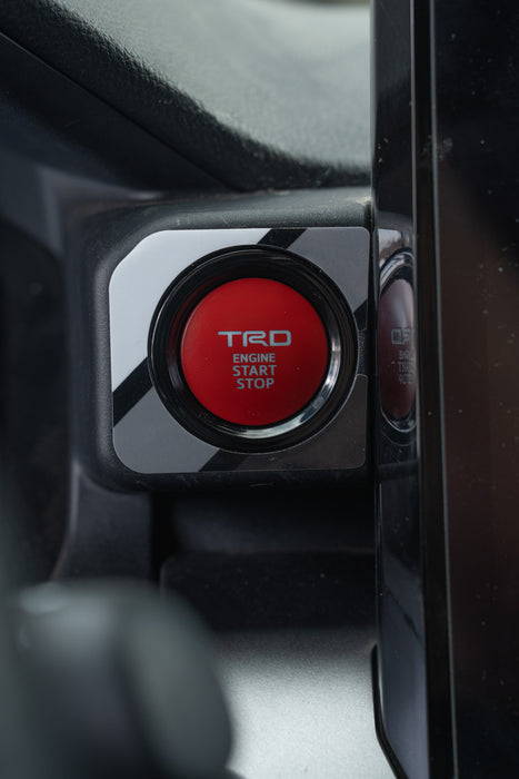 Vinyl Garage Start/Stop Button Overlay For Tacoma (2024-Current)