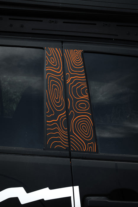 Vinyl Garage Topo B Pillar Decals For Tacoma (2024-Current)