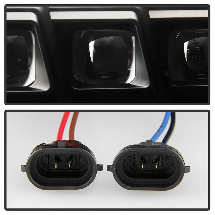 Spyder Apex Black Multi-Beam LED Headlights for Tacoma Halogen W/LED DRL (2016–2022)