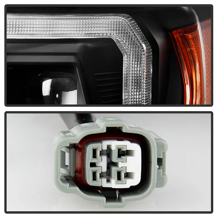 Spyder Apex Black Multi-Beam LED Headlights for Tacoma Halogen W/LED DRL (2016–2022)