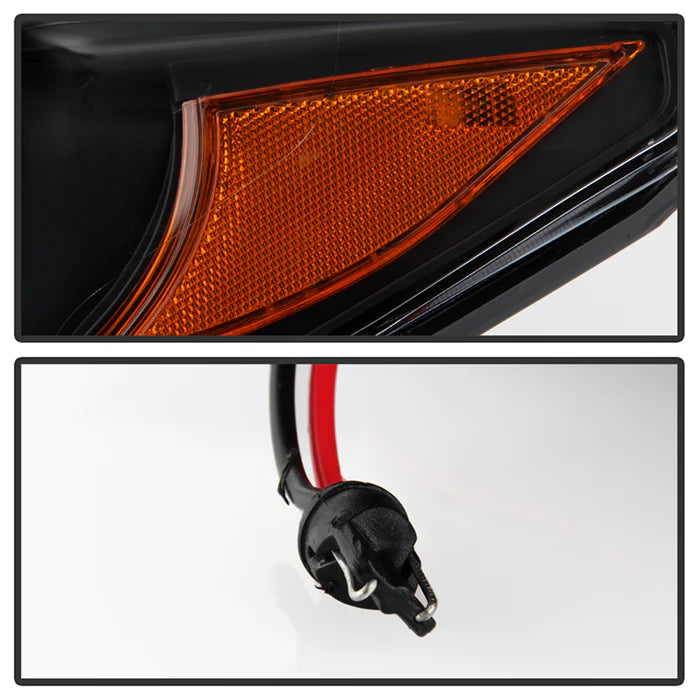 Spyder Apex Black Multi-Beam LED Headlights for Tacoma Halogen W/LED DRL (2016–2022)