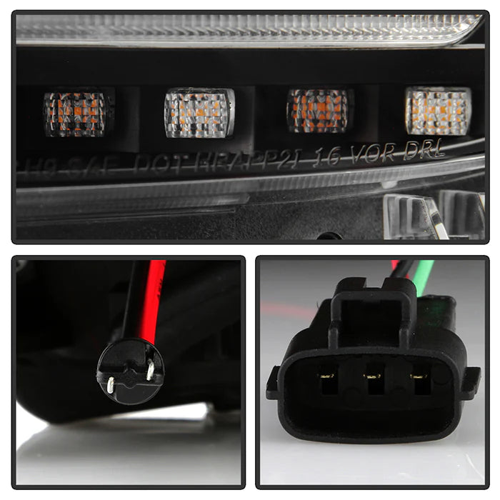 Spyder Apex Black Multi-Beam LED Headlights for Tacoma Halogen W/O LED DRL (2016–2022)