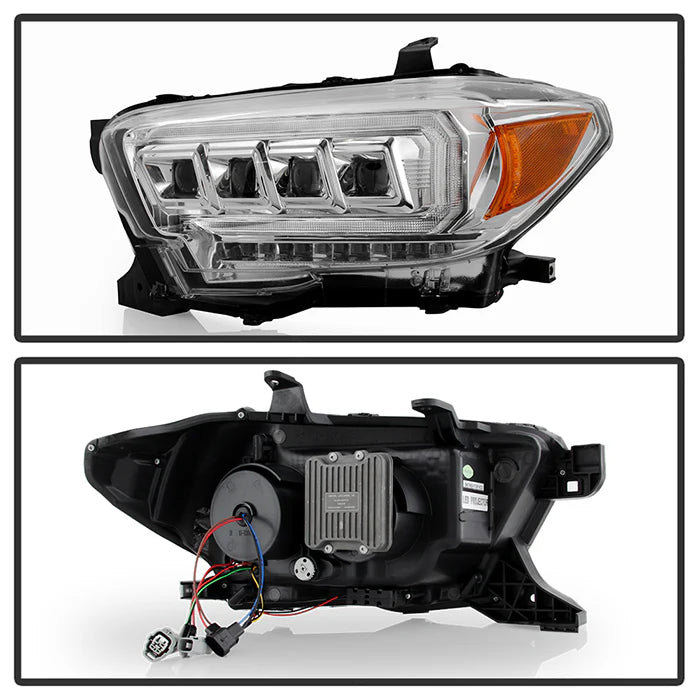 Spyder Apex Chrome Multi-Beam LED Headlights W/Turn Signal for Tacoma (2016–2022)