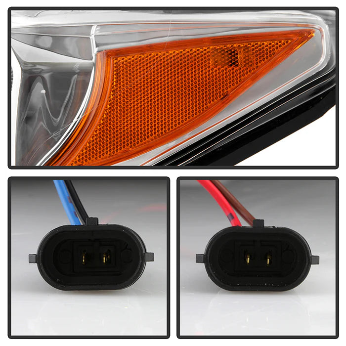 Spyder Apex Chrome Multi-Beam LED Headlights for Tacoma Halogen W/O LED DRL (2016–2022)