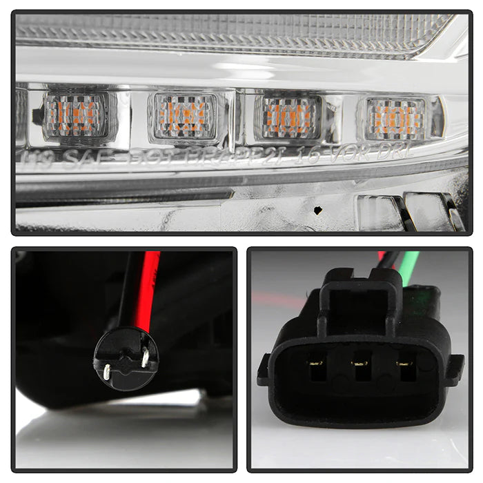 Spyder Apex Chrome Multi-Beam LED Headlights for Tacoma Halogen W/O LED DRL (2016–2022)