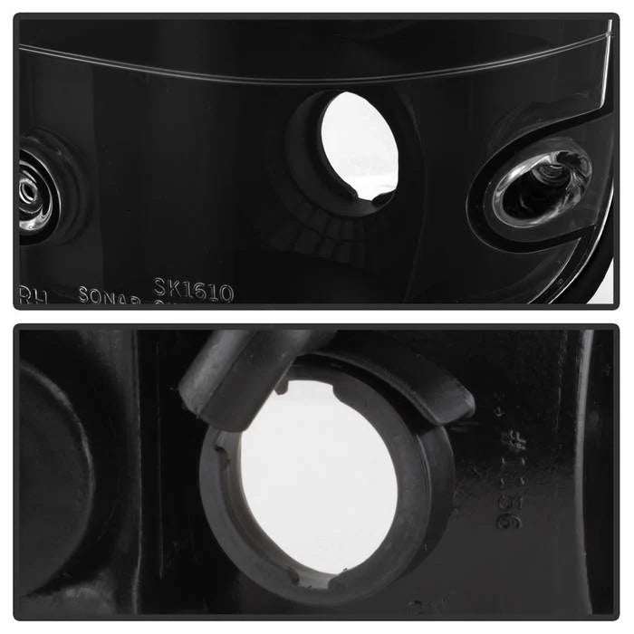 Spyder Black Euro Style Tail Lights for Tacoma (1995-2000)