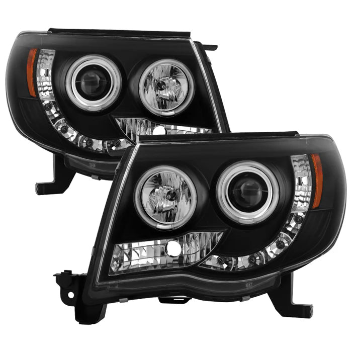 Spyder Black Projector Headlights W/ CCFL Halo LED for Tacoma (2005-2011)