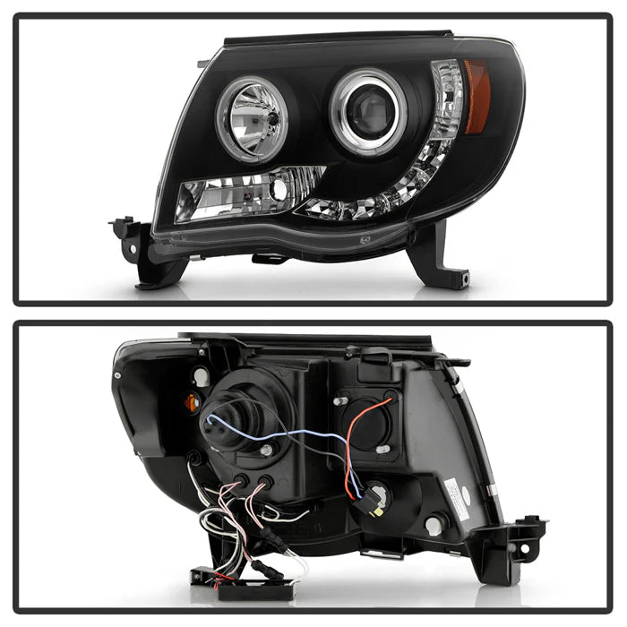 Spyder Black Projector Headlights W/ CCFL Halo LED for Tacoma (2005-2011)