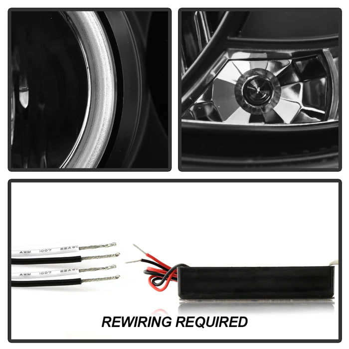 Spyder Black Projector Headlights W/ CCFL Halo LED for Tacoma (2005-2011)