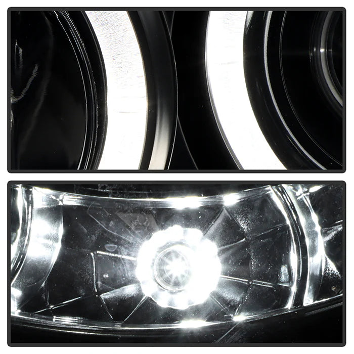 Spyder Black Projector Headlights W/ Halo LED for Tacoma (2005-2011)