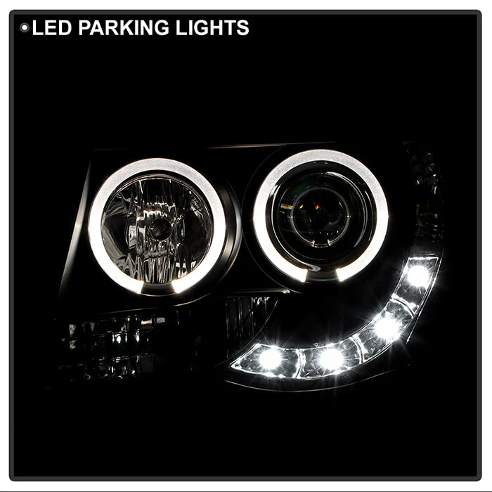 Spyder Black Projector Headlights W/ Halo LED for Tacoma (2005-2011)