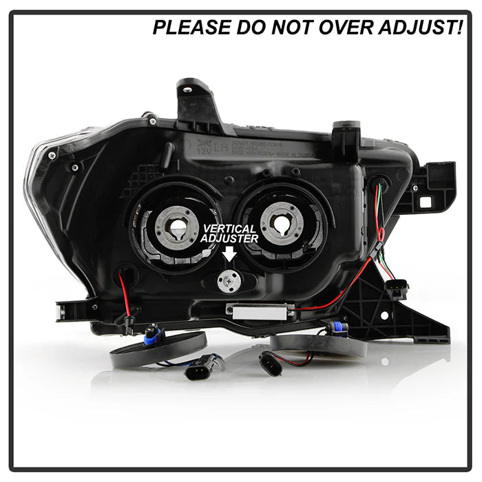 Spyder Black Projector Headlights W/LED Turn Signal for Tacoma halogen W/O LED DRL(2016–2022)